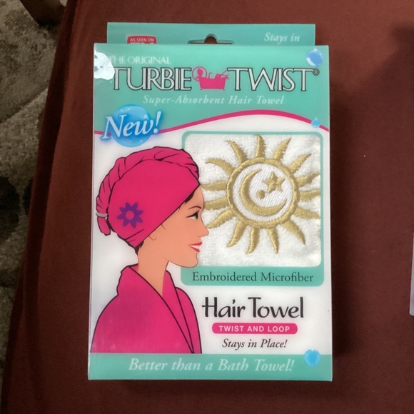 The Original Turbie Twist Super-Absorbent Hair Towel Bundle of 2 NEW - Picture 3 of 9
